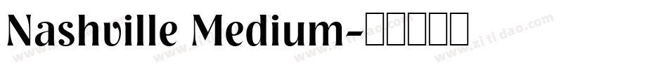 Nashville Medium字体转换